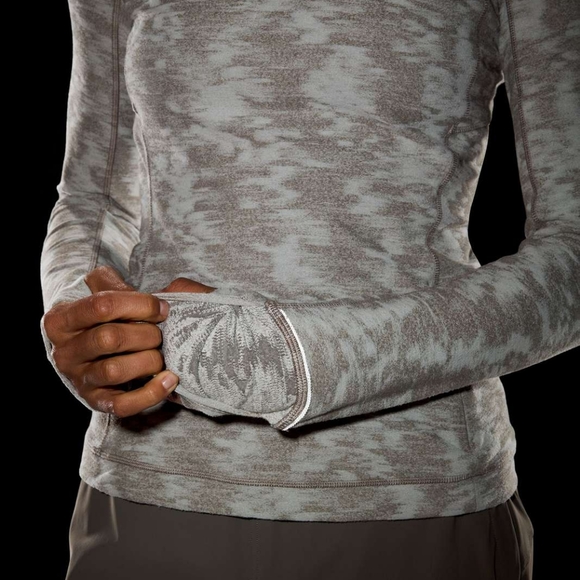 Lululemon Its Rulu Run Long Sleeve Shirt Data Rush Jacquard Size 6 - Picture 16 of 16